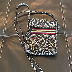 Vera Bradley cross body black and white purse